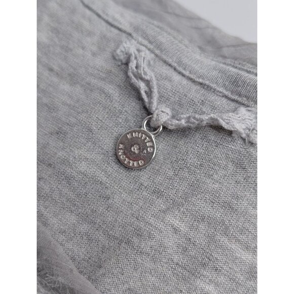 Anthropologie Long Sleeve Gray Wool Alpaca Nylon Blend Tunic Sweater L - Picture 7 of 11